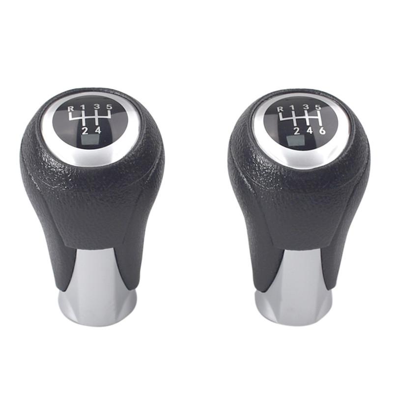 5 6 Speed Car Manual Gear Shift Knob For Mazda 3 CX-5 Shifter Lever Arm Headball Stick Black PU Leather 2013 2014 2015 2016 2017