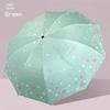 Manual Large Folding Umbrella for Female Students, Dual-Purpose Sun and Rain Umbrella, Sun Protection Umbrella
