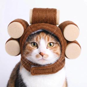 Pet Hood Cute Dog Teddy Dress Up Sunflower Cat Headgear Wig Cat Hat