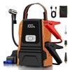 Portable 12000mAh Jump Starter with 150PSI Air Compressor for 12V Cars Supersafe Lithium Booster with Auto-Shutoff Inflator and