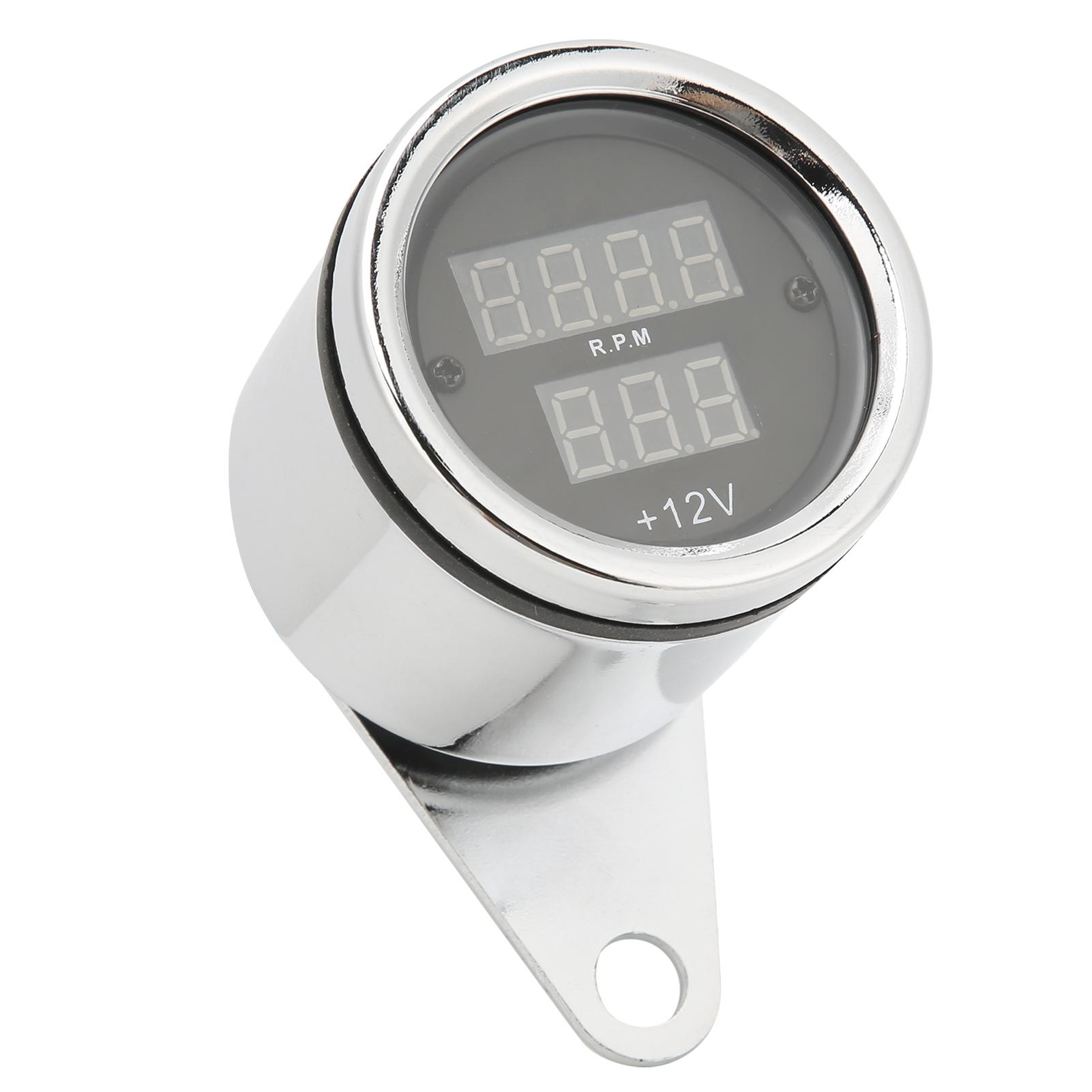 

12V Motorcycle Speedometer High Accuracy Speed Gauge Odometer Universal for Motorbike