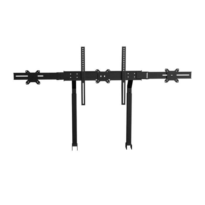 Support Pour Écran - Next Level Racing - F-GT - 1 À 3 Écrans - Réglable En Hauteur - Finition Noire Mate