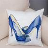 Women'S High Heel Shoes Throw Pillow Cover With Short Plush Print For Living Room Sofa Decoration Cushion Cover Pillow Covers