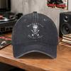 Piraten Totenkopf Vintage Baseballkappe für Unisex Damen Verstellbare Baumwoll Used-Look Kappe für Outdoor-Sport Tägliches Tragen