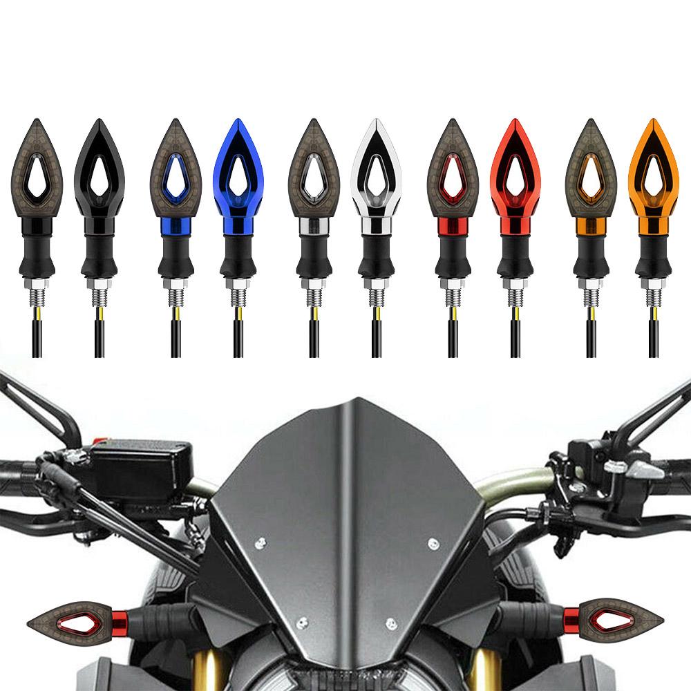 

2Pcs Universal LED Motorcycle Turn Signal Light 12V IPX66 Waterproof Amber Flasher Indicator Blinker Rear Lights Lamp Accessorie синий