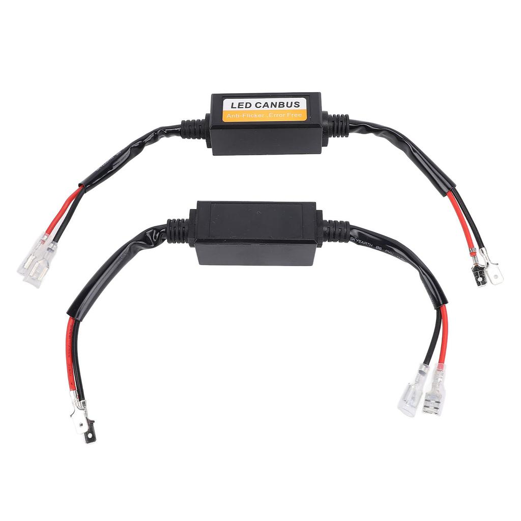 2Pcs LED Headlight Decoder 35W Water Resistant Anti Flickering Harness Warning Error Canbus Decoder 