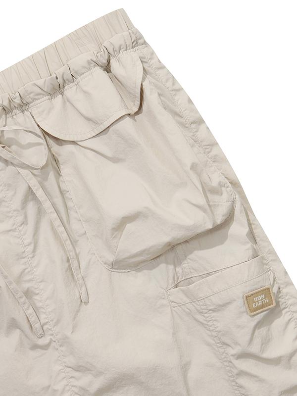 BBC EARTH W Utility Shirred Skirt_Cream