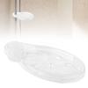 Transparent Round Acrylic Soap Dishes Box Holder Lifting Rod Bathroom Accessories