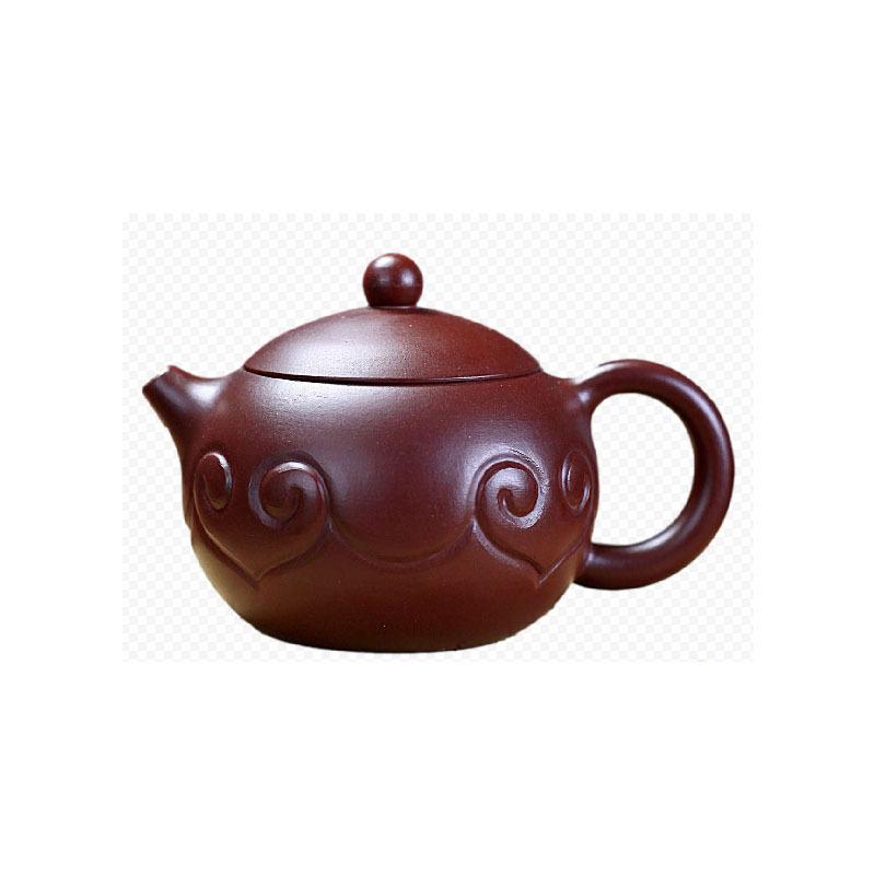 170ml High-end Yixing Purple Clay Teapots Famous Master Handmade Ruyi Xishi Pot Raw Ore Purple Zhu Mud Kettle Zisha Tea Set Gift