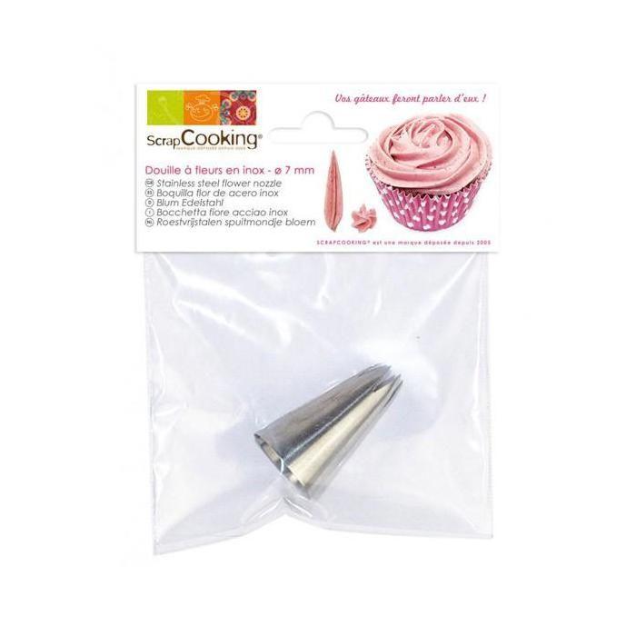 Douille pâtisserie inox - Fleur