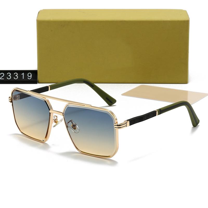 New Rimless Men's and Women's Sunglasses, Fashionable Sunglasses, Square Frame Glasses, Driving Travel Glasses