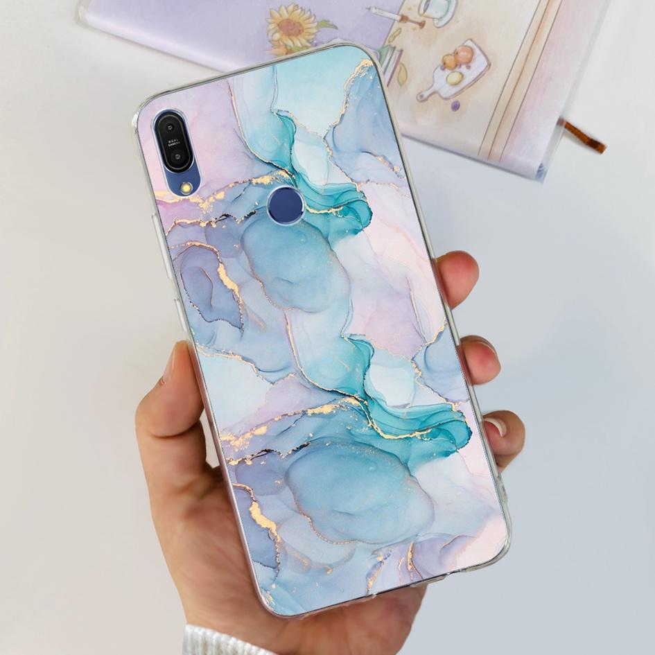 5.99" Case For Asus Zenfone Max Pro (M1) ZB601KL ZB602K Cover X00TDB Fashion Pattern Clear Soft Silicone Fundas Phone Back Cover