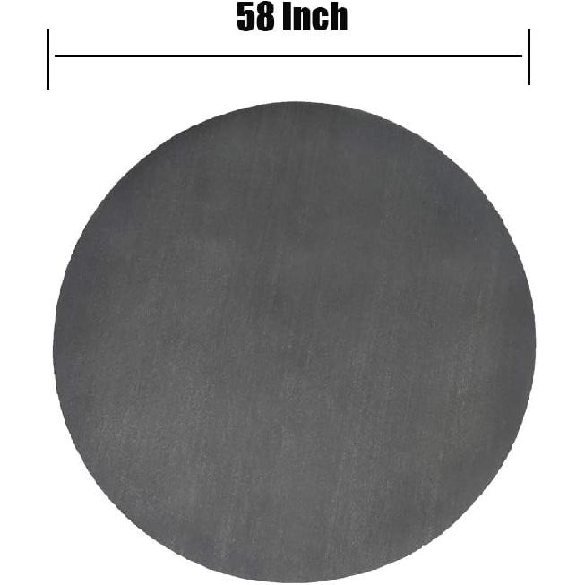 Fire Pit Mat,Bonfires,Lawn,Patio,Chiminea,Deck Defender,Under Grill Mat,BBQ Mat,Heat Shield,Fire Resistant Pad for Outdoors (58 Inch Round)
