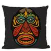 African Ethnic Tribe Totem Linen Cushion Cover Symbol Colorful Mask Printed Gallery Art Decor Pillow Case Fundas De Cojin