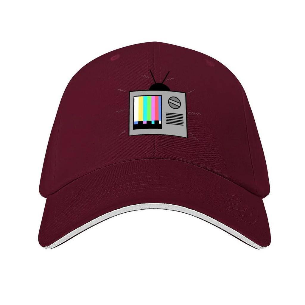 Retro Broken TV Baseball Cap Golf Hat Genuine Fun Hats Bobble Hat Hat Man Luxury Womens Golf Wear Mens