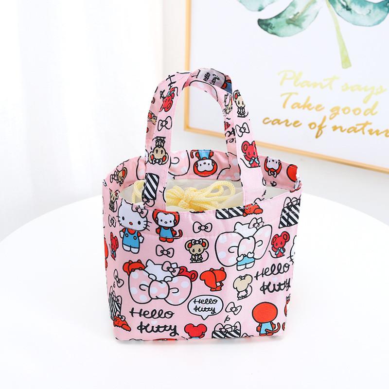 Bag Insulated Lunch With Drawstring For Outings And Picnics