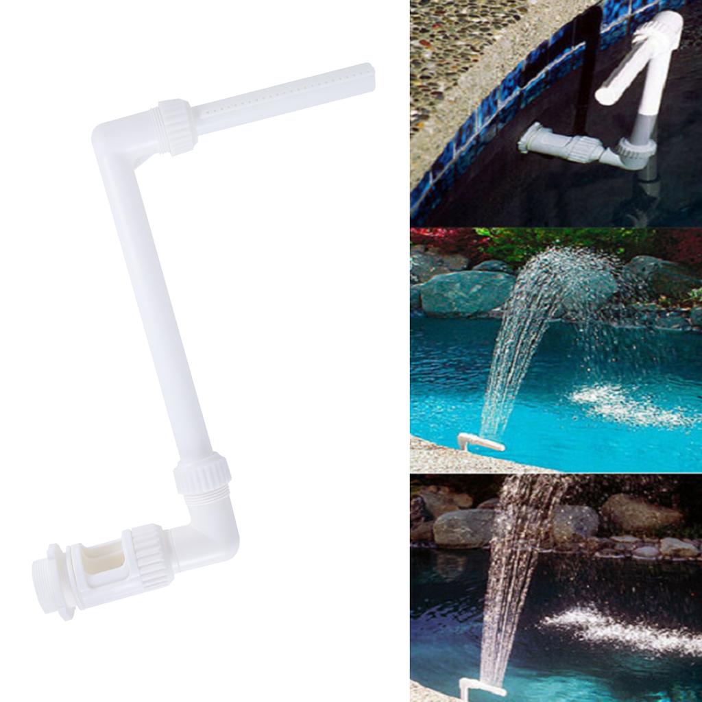 Adjustable Swimming Pool Waterfall Fountain Kit PVC Water Spray Pool Pond Spa Cooling Decorations Swimming Pool Accessories