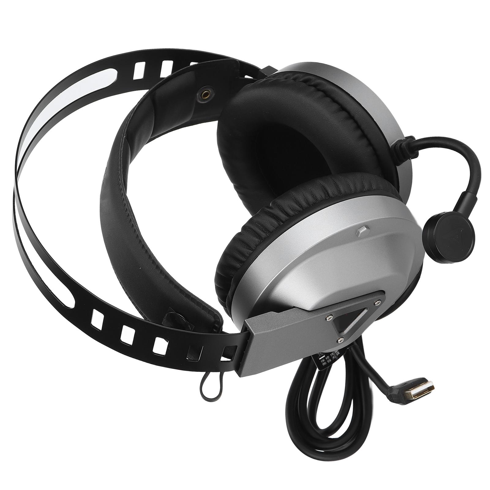 

TAIDU игровая гарнитура 7.1 объемный звук гарнитура с микрофоном амбушюры светодиодная подсветка для ПК ноутбук