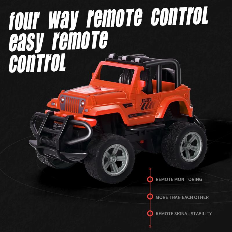 Children's toy car remote control car four-wheel drive inertia off-road strong impact resistance performance, cool drifting