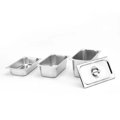 Shēngjiā 304 Stainless Steel 1/3 Gastronorm Food Pan with Lid