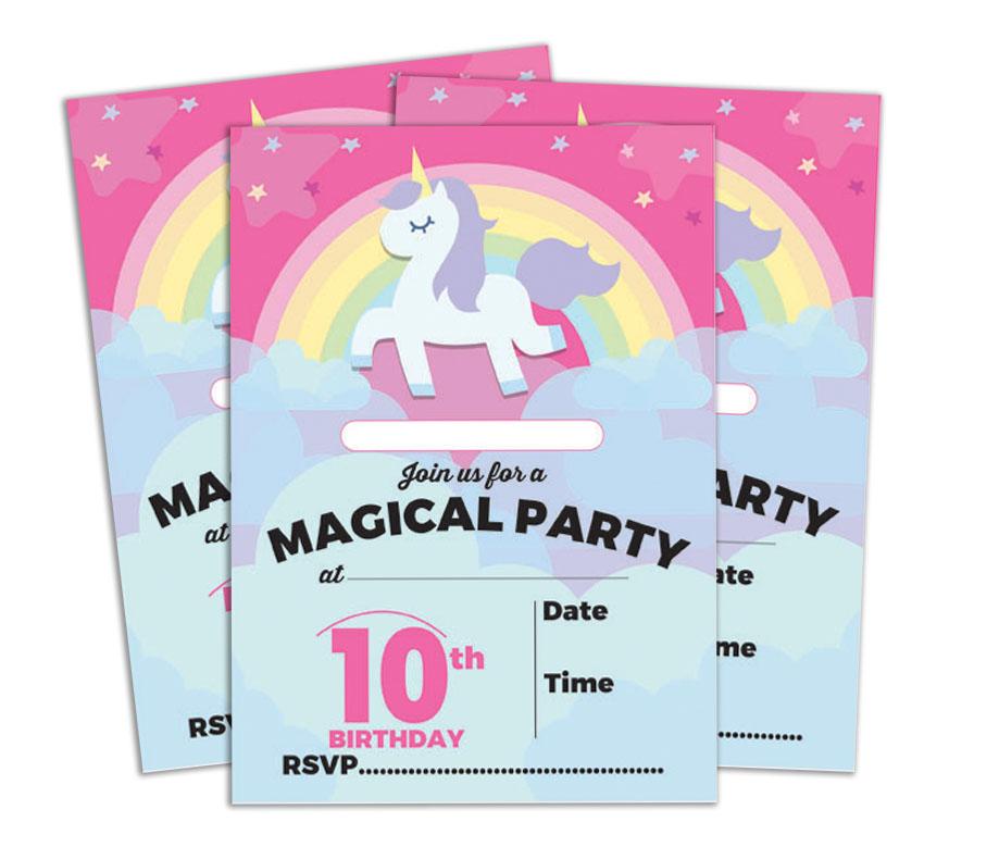 

Дарлінг Сувенірна синя листівка-запрошення на день народження, 28 шт., заповніть або впишіть порожні запрошення, 5 x 7 дюймів для друку. 5 x 7 Inches синій