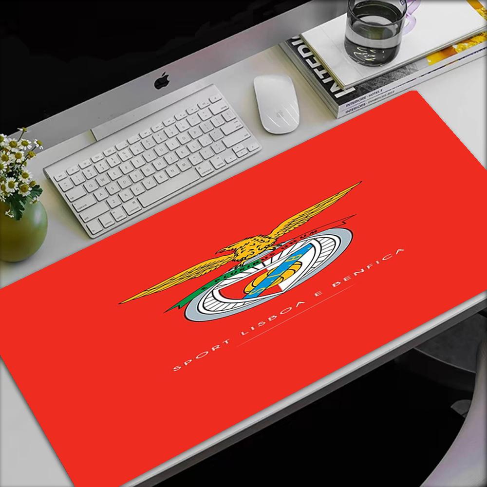 Benfica Thema Mauspads, Rutschfeste Gummiunterseite, Multifunktionales Büro- & Heimdekor, Perfekt für die Personalisierung des Arbeitsplatzes.