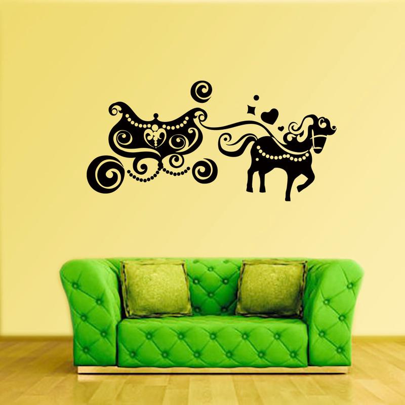 Fashion Creative Carriage Children's Room Bedroom Wall Decoration Wall Stickers