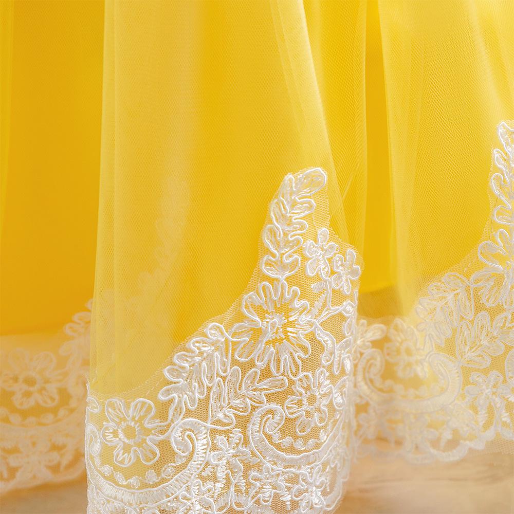 Kinder Schneewittchen Cosplay Puffärmel Partykleid Kostüm