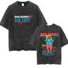 Rolig Debi Tirar Mas Fotos DTMF Vintage Tvättad T-shirt Bad Bunny Album 2026 Merch T-shirts Herr Dam Harajuku Överdimensionerad T-shirt