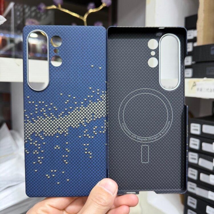 Für Magsafe Hülle für Samsung Galaxy S26/S26+ S26 Ultra Echte Kohlefaser Aramidfaser Magnetische Abdeckung für Galaxy S26Ultra Hülle Capa