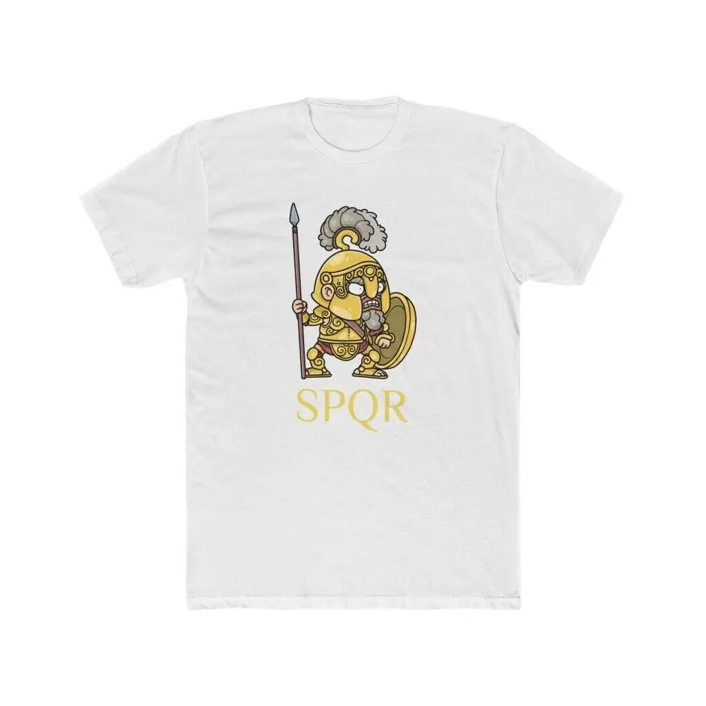 SPQR RoUnisex Legion Soldier TShirt 100 Cotton ONeck Summer Short Sleeve Casual Unisexs Tshirt Size S3XL S