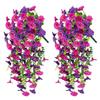 Artificial Ipomoea Nil L Roth Flower Wall Hanging With Plastic And Silk Materials For Garden And Event Decor