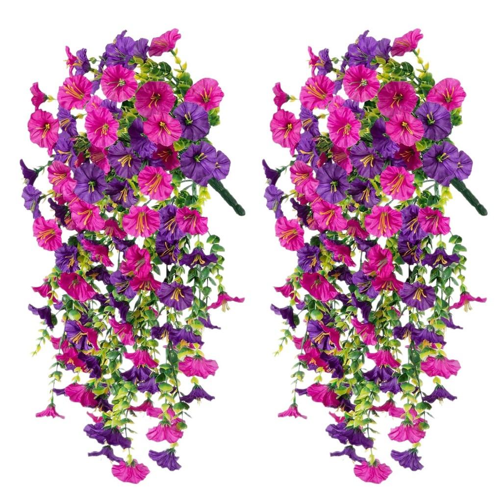 Artificial Ipomoea Nil L Roth Flower Wall Hanging With Plastic And Silk Materials For Garden And Event Decor