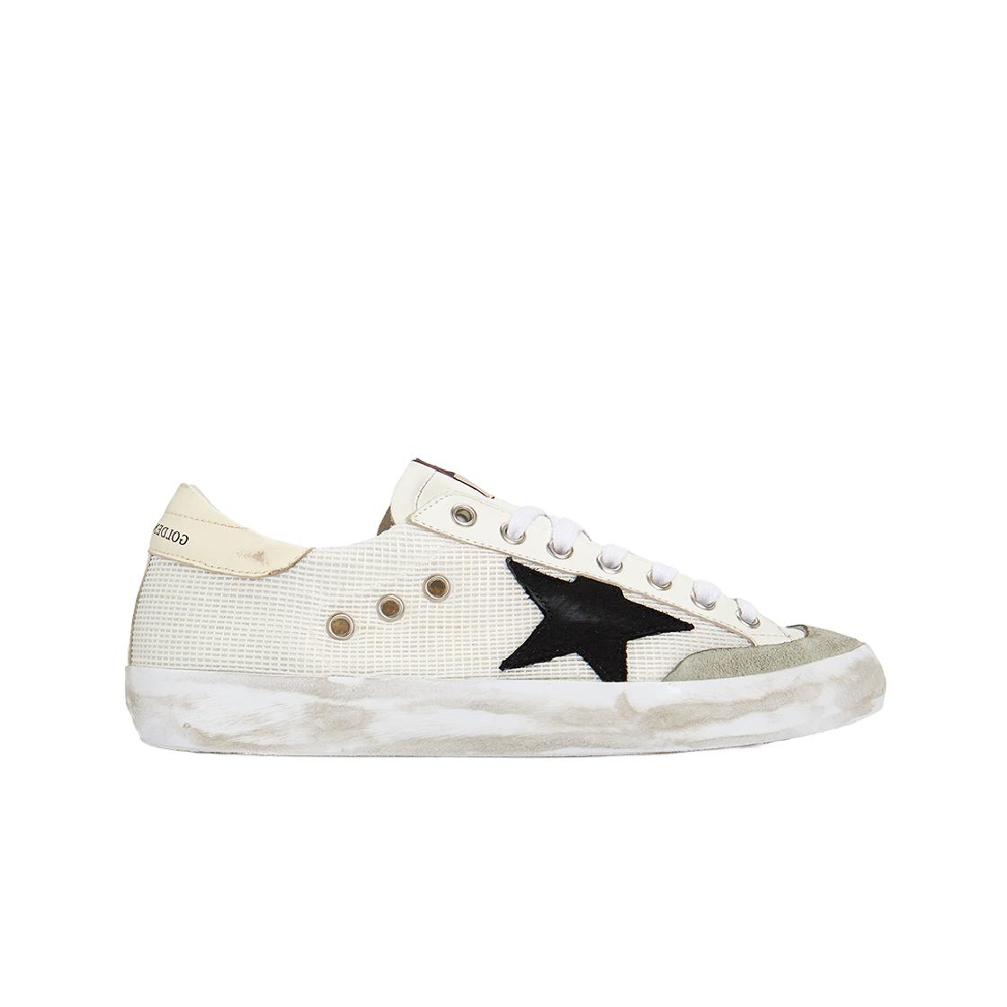 

Кроссовки Golden Goose Superstar Белые Черные Бежевые Задник 41