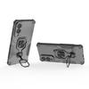 For Samsung Galaxy S25 Edge Phone Case WANLONFENG PC TPU Back Cover Kickstand with Tempered Glass