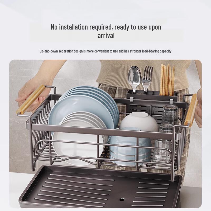 Multifunctional Kitchen Dish Drying & Storage Rack