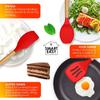 5Pcs/set  Silicone Kitchenware Baking Whisk Oil Brush Fried Steak Spatula Spatula Set Small Kitchen Utensils
