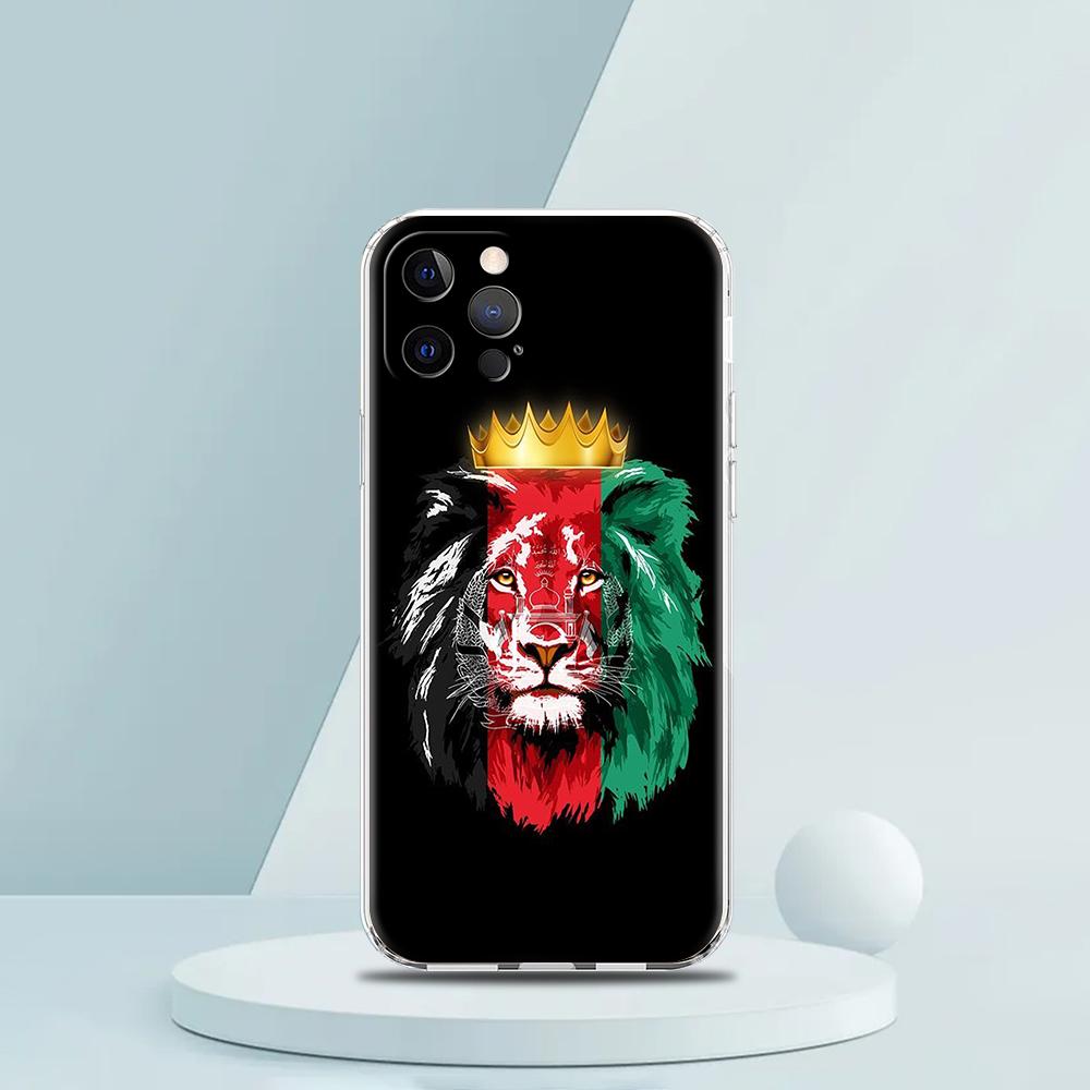 Afghan Afghanistan Flag Case for iPhone 15 14 13 12 Pro Max Cover Transparent for iPhone 11 Pro Max 7 8 Plus X XS XR SE2020 Bags