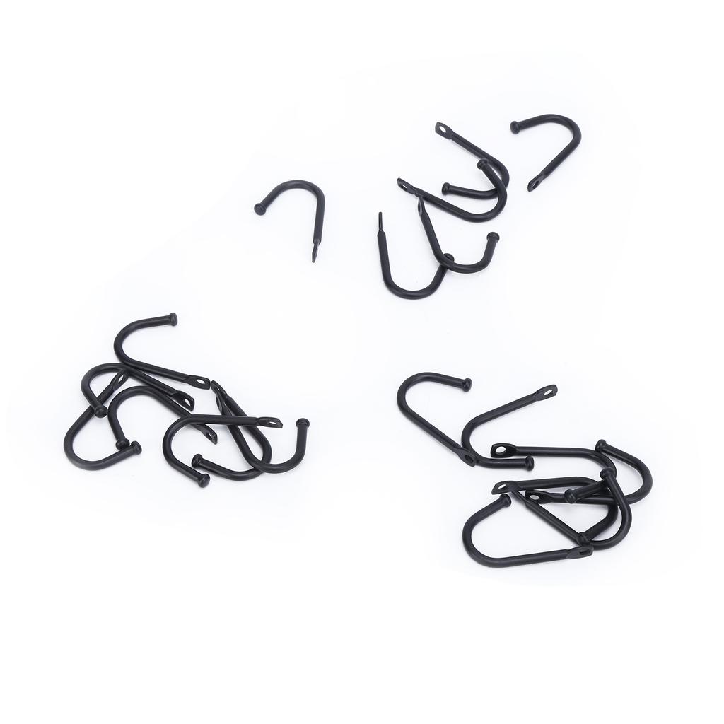 Wandhaken, schwarz, Einzelloch, kleiner Haken zum Aufhängen von Halsketten, Mänteln, Gürteln, Handtaschen, Schlüsseln, Tassen, 20 Stück 