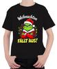 Christmas FALLING OUT Grinch Xmas Wreath Angry Funny Nasty Unisex Kids T-