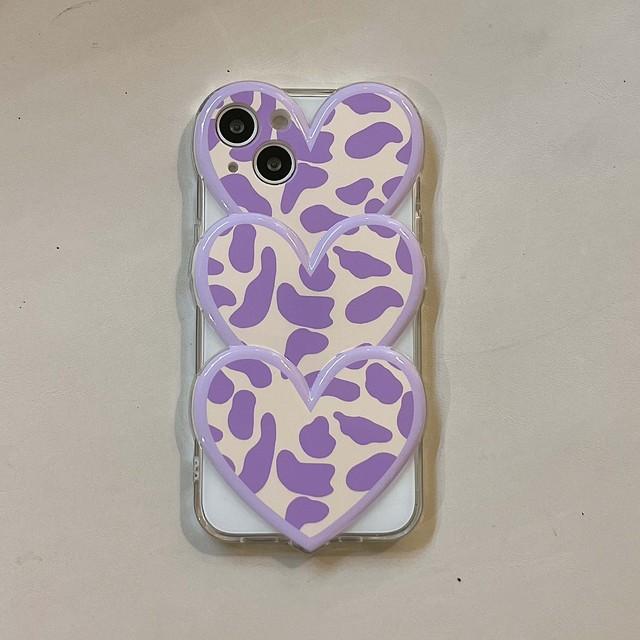 

Леопардовый круглый цветок, милый Ins 3d Relif Love Capa для Iphone 11 12 Pro Max 13 Promax, силиконовый мягкий чехол для телефона с мультяшным сердечком for iphone 11PROMAX