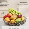 Fumaide Light Luxury Glass Fruit Plate 3-Piece Set