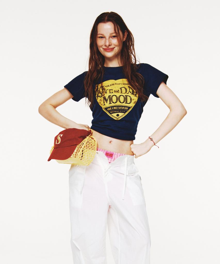 Seteo Curved Parachute Pants White