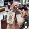 Key Fob Cover with Keychain Lanyard for BMW 1 3 5 Series E90 E92 E93 X5 X6 Z4 E90 Keyless Entry Key Fob Case Cover