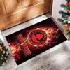 Nottingham Forest FC Printed Crystal Velvet Rug Non‑Slip Crystal Velvet Carpet For Sofa Bedroom Indoor Home Decoration