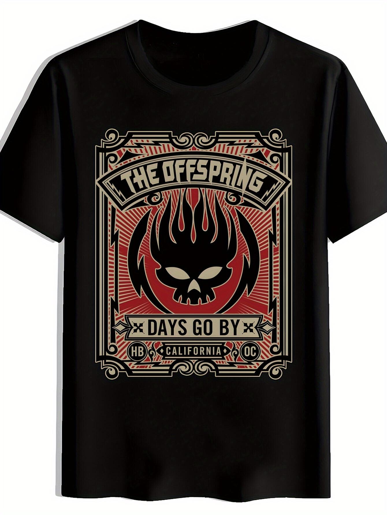T-shirt Skull & Flame Graphic -  The Offspring  Band Design XXXL