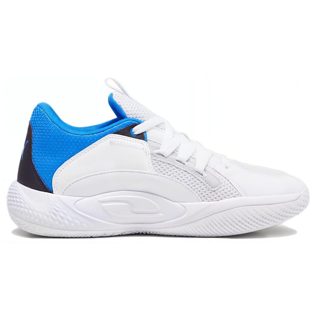 Puma Court Rider Chaos Ash Grey Team Aqua Men Sneakers White Black Ultra-Blue 379013-07
