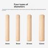 100Pcs Wooden Dowel Cabinet Drawer Round Fluted Wood Craft Dowel Pins Rods Set Furniture Fitting Wooden Dowel Pin