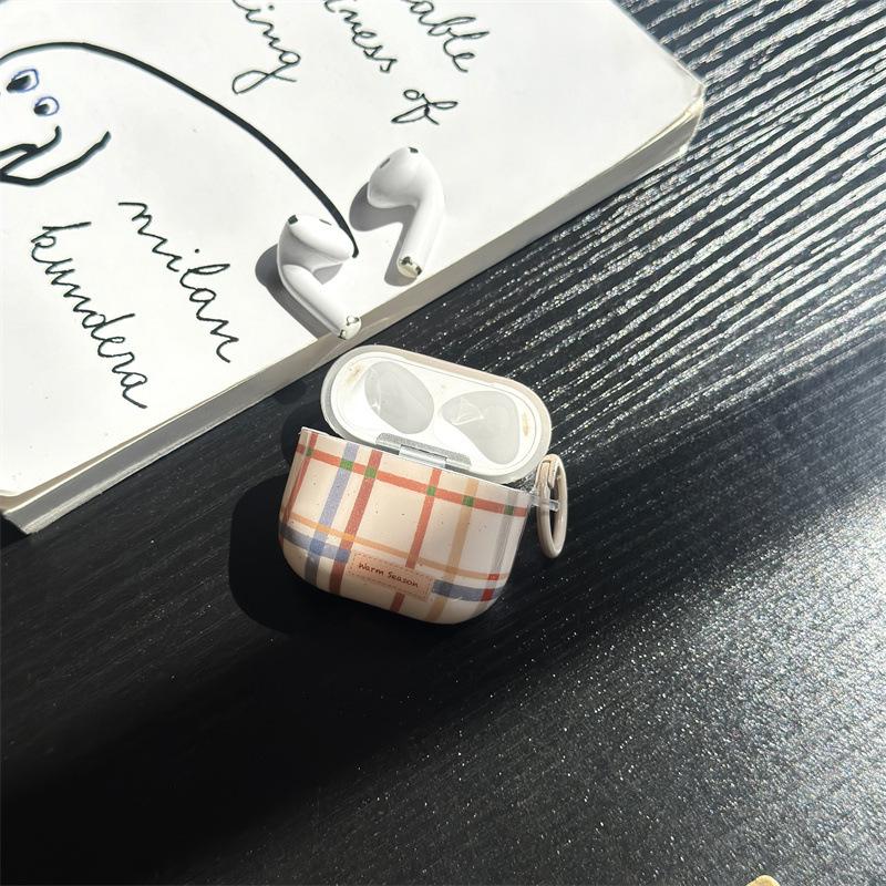 Ins Autumn and Winter Contrasting Stripes AirPods Pro1 Generation Protective Case for Apple Wireless Bluetooth Headset 1/1 Generation