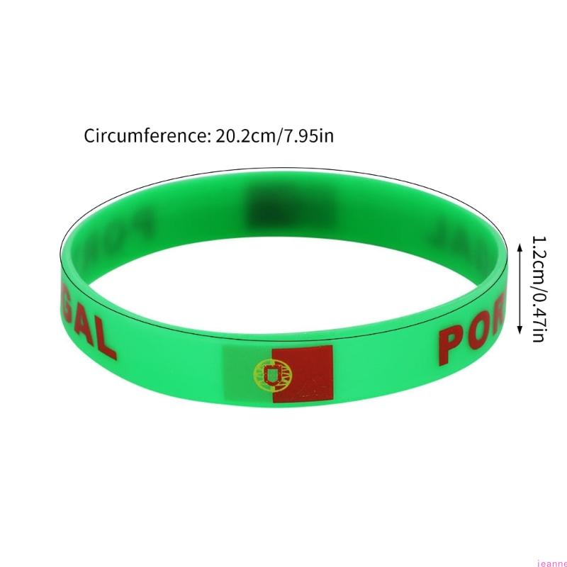 10Pcs/set Soft Elastic 2026 Sports Event Fan Bracelets Showcasing International Team Color Great For Collector